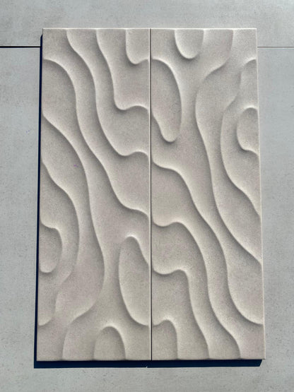 Piastrelle 25x75 Murillo dunas marfil opaco in rilievo