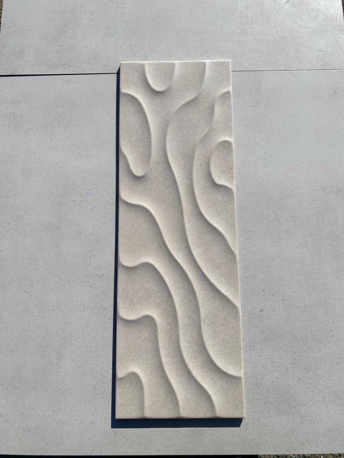 Piastrelle 25x75 Murillo dunas marfil opaco in rilievo