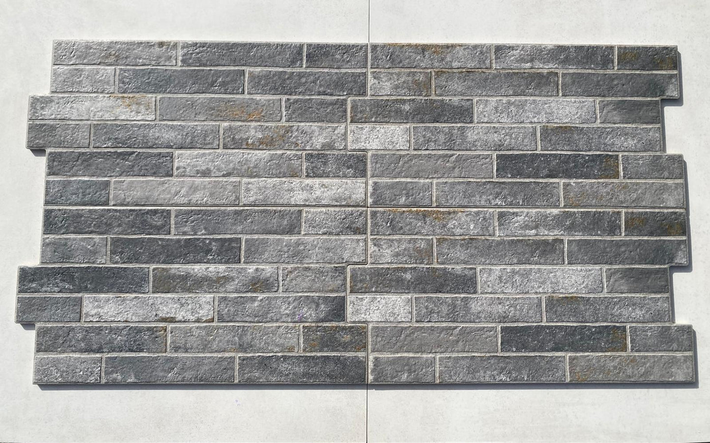 Piastrelle 30.5x56.5 London mattoncini grigio riverimento da esterno