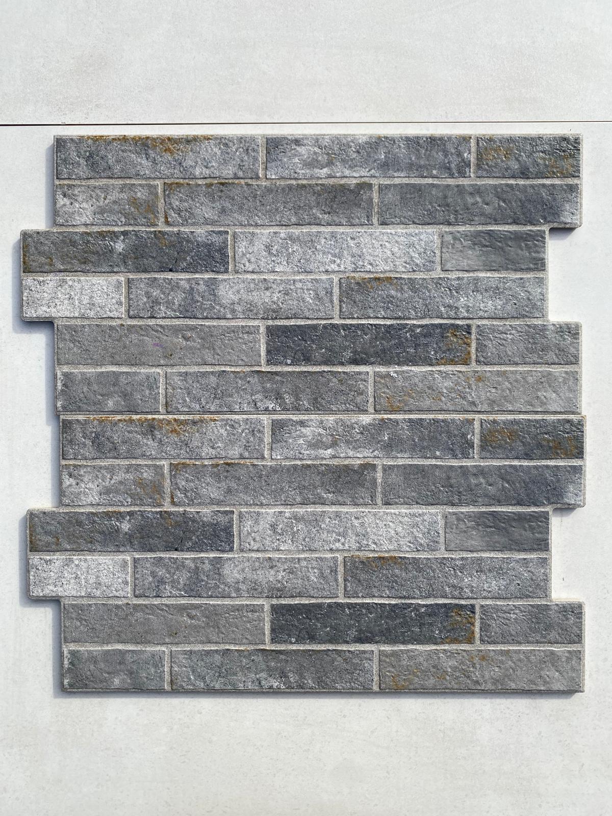 Piastrelle 30.5x56.5 London mattoncini grigio riverimento da esterno