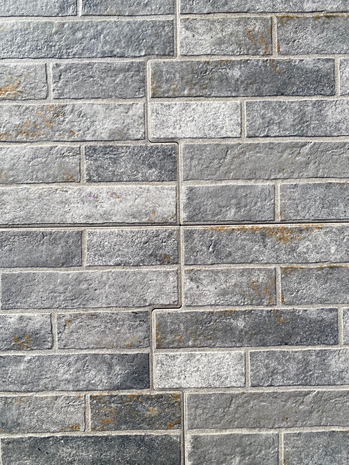 Piastrelle 30.5x56.5 London mattoncini grigio riverimento da esterno