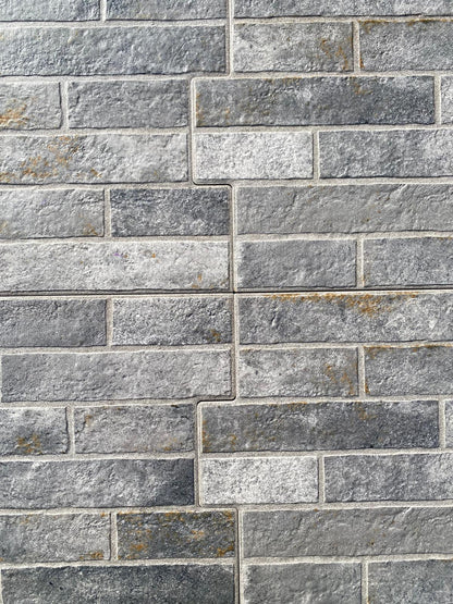 Piastrelle 30.5x56.5 London mattoncini grigio riverimento da esterno