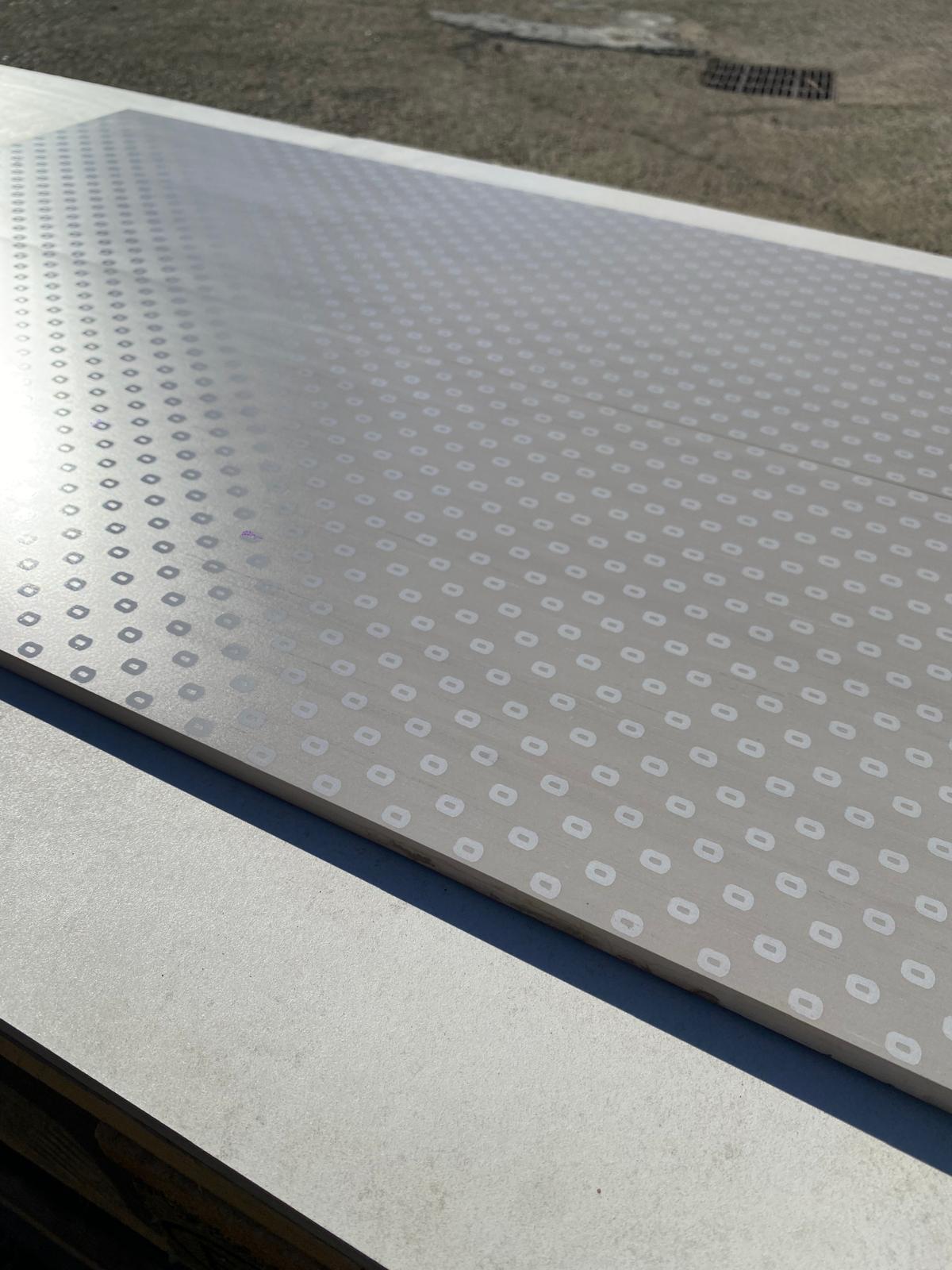 Piastrelle 30.5x91.5 D. Mono fud grigio decorato rettificato matt