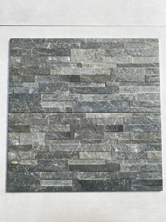 Piastrelle 30x60 Muretto quarzite grafite rivestimento da esterno