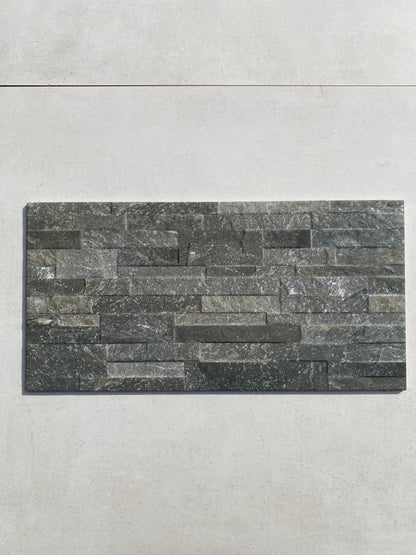 Piastrelle 30x60 Muretto quarzite grafite rivestimento da esterno