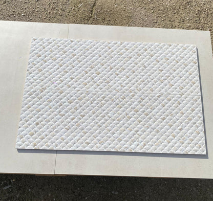 Piastrelle 30x90 Mos Lucia beige squame glossy rettificato