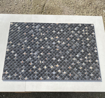 Piastrelle 30x90 Mos Lucia nero squame glossy rettificato