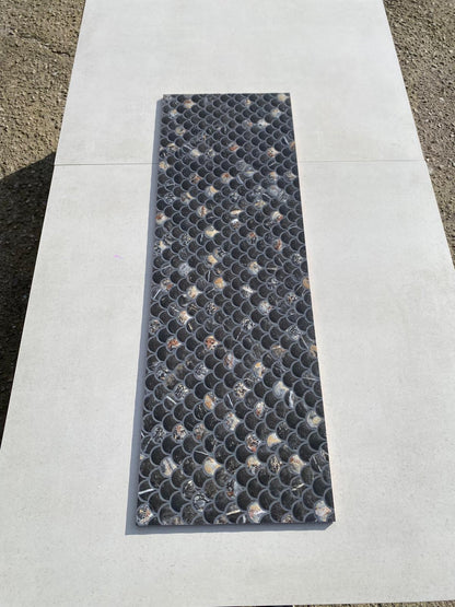 Piastrelle 30x90 Mos Lucia nero squame glossy rettificato