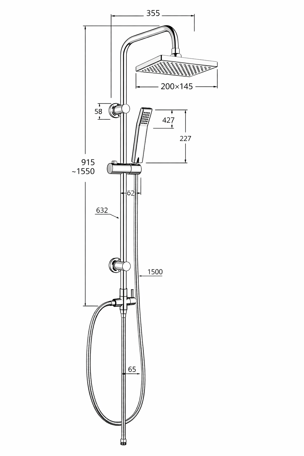 Saliscendi doppia funzione Quadrato Morini Ix box
