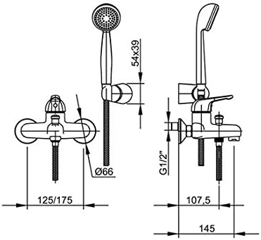 Miscelatore monocomando vasca Serie Tuingo