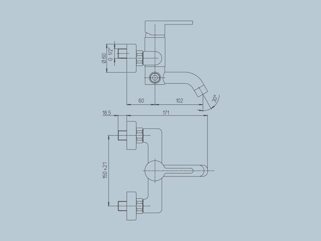 Miscelatore monocomando vasca Serie Sunset